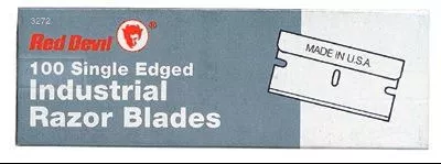 Red Devil 3272 Single Edge Razor Blades, 100 per box (1 Box)