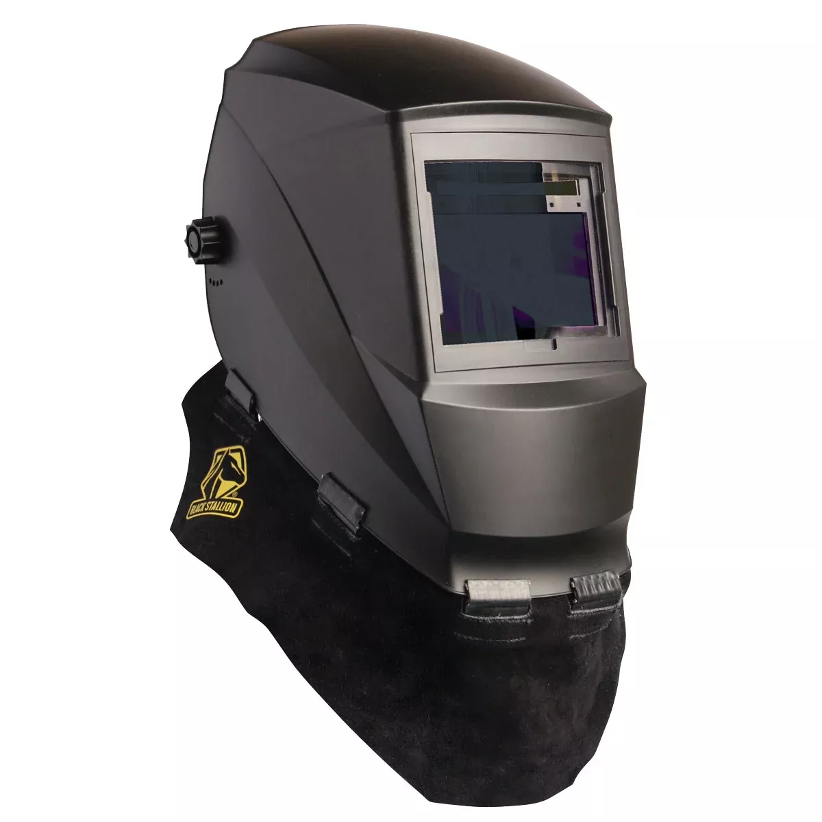 Revco Black Stallion Split Cowhide Wrap Around Helmet Bib (AH5040-BK)