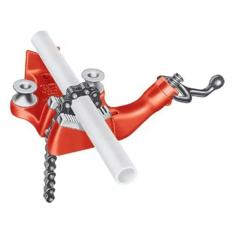 Ridgid 40185 Top Screw Bench Chain Vises, 1/8 in - 2 1/2 in Pipe Cap 1 EA