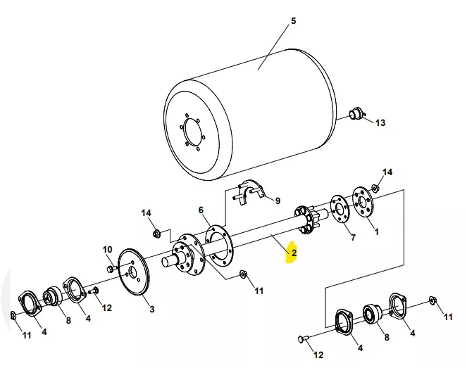 Ryan Lawnaire V Drum Drive Assembly P/N: GG27031087