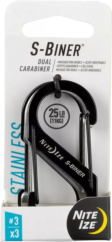 S-Biner 3 Stainless 3pk