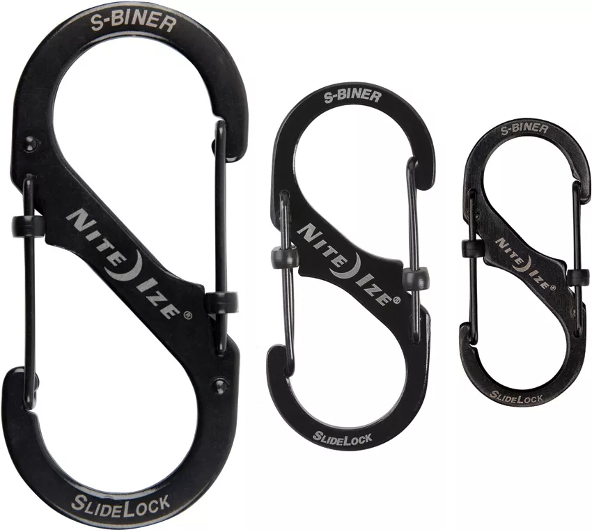 S-Biner Three Pack Black