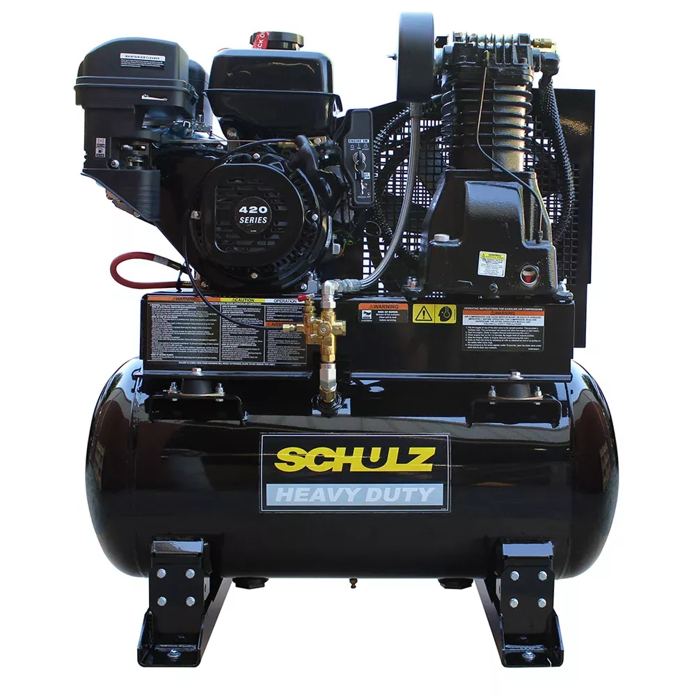 Schulz 1330HL30X-GS 13 HP 30-Gal Gasoline Piston Compressor