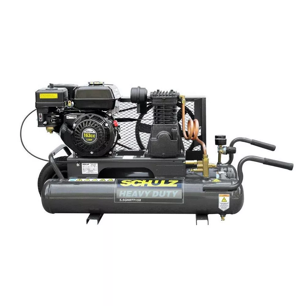 Schulz 5.5GH8TT15X 5.5 HP 8-Gal Gasoline Piston Compressor