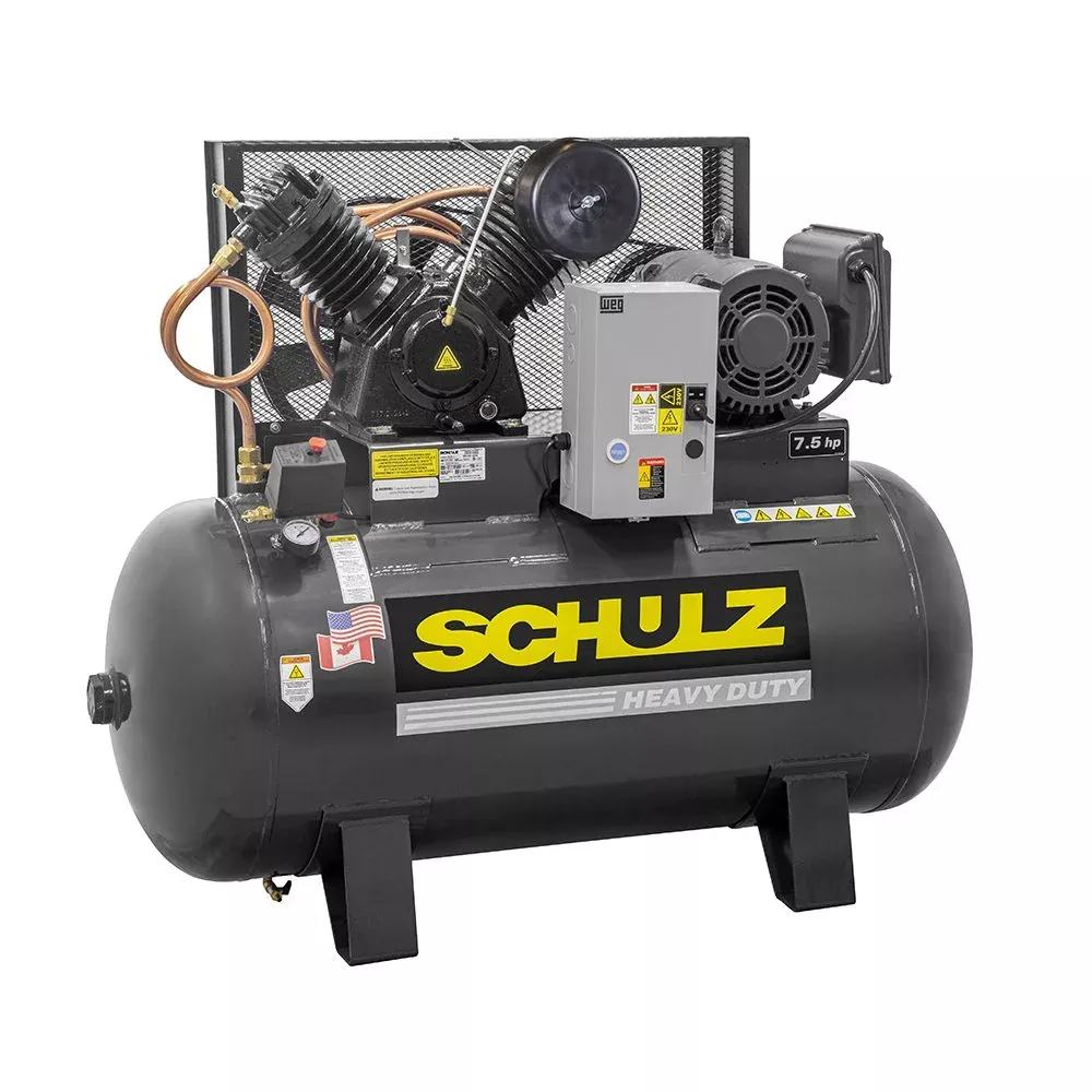Schulz 7580HV30X-1 7.5 HP 80-Gal Piston Air Compressor