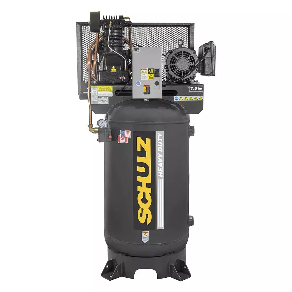 Schulz 7580VL30X-3 7.5 HP 80-Gal Piston Air Compressor