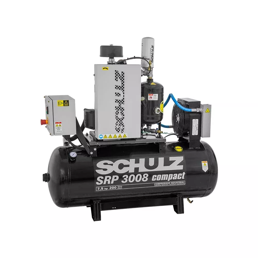 Schulz SRP 3008 Compact 7.5 HP Rotary Screw Air Compressor