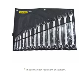 Stanley Tools for The Mechanic 85-990 14 Piece Combination Wrench Sets,Points, Inch 1 SET