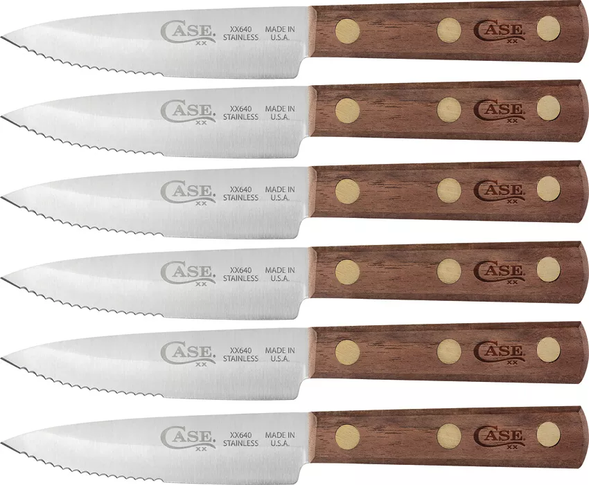 Steak Knife Set Walnut