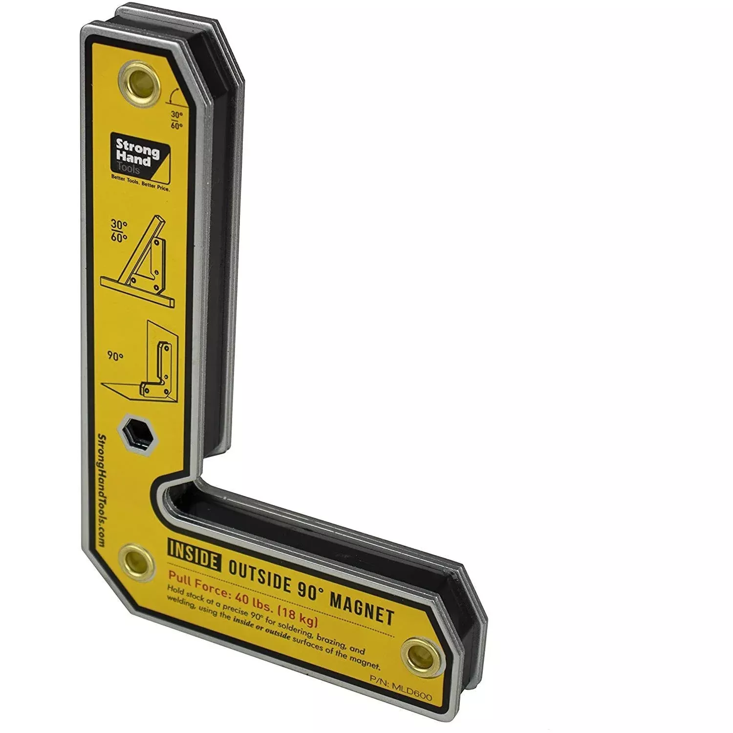 Strong Hand Tools MLD600Inside / Outside Fixed Angle Magnet, 6"