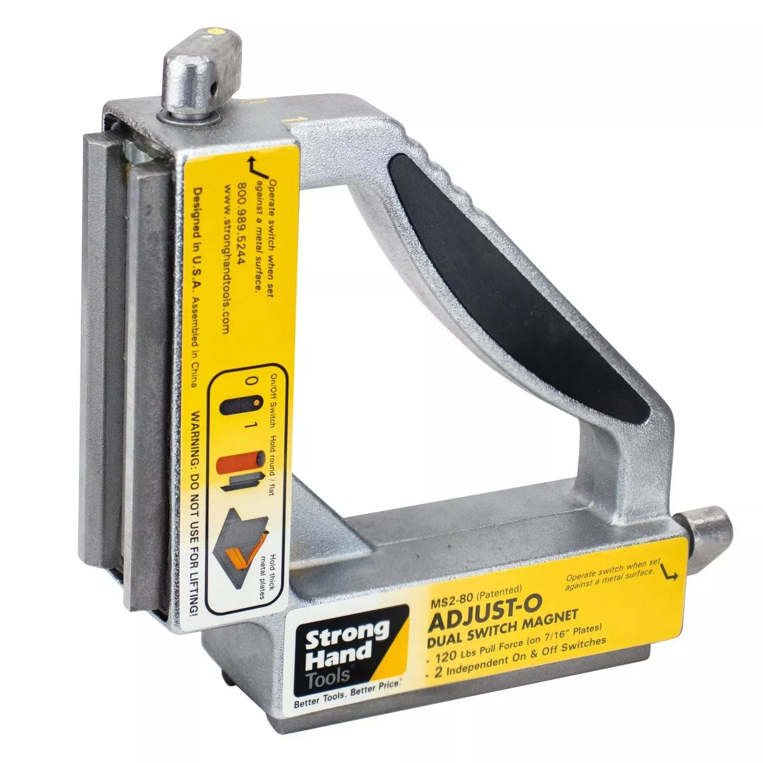 Strong Hand ToolsMS2-80 Dual Switch Heavy-Duty ON/OFF Magnet