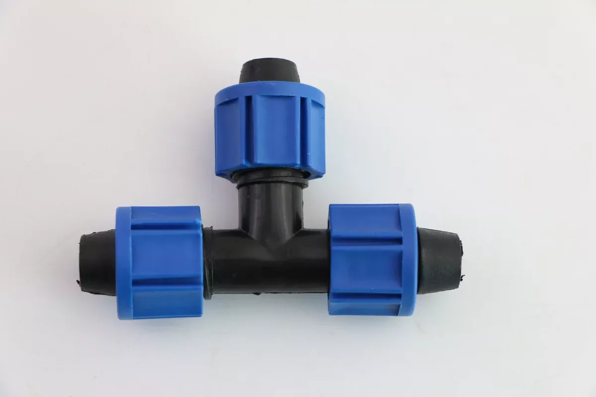Tee With Nuts Suits 16mm Outside Diameter Dripline