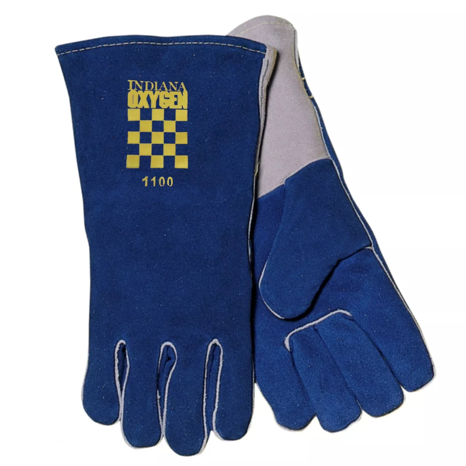 Tillman 1100 Blue Premium Side Split Cowhide Welding Gloves - Large