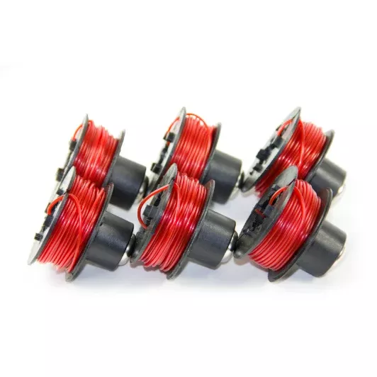 Ukoke Replacement Spools for U02TE Cordless Grass Trimmer, 6-Pack