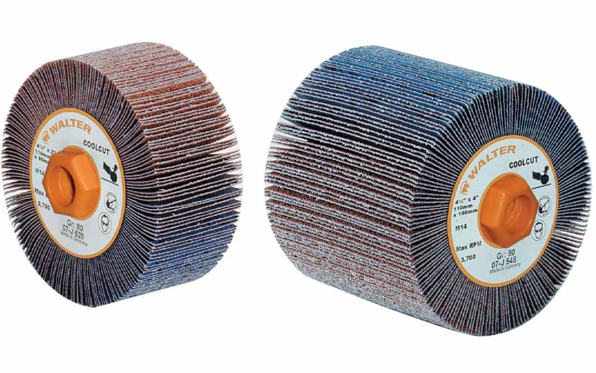 Walter 07J426 4-1/4" x 2" 60 Grit Coolcut Flap Drum