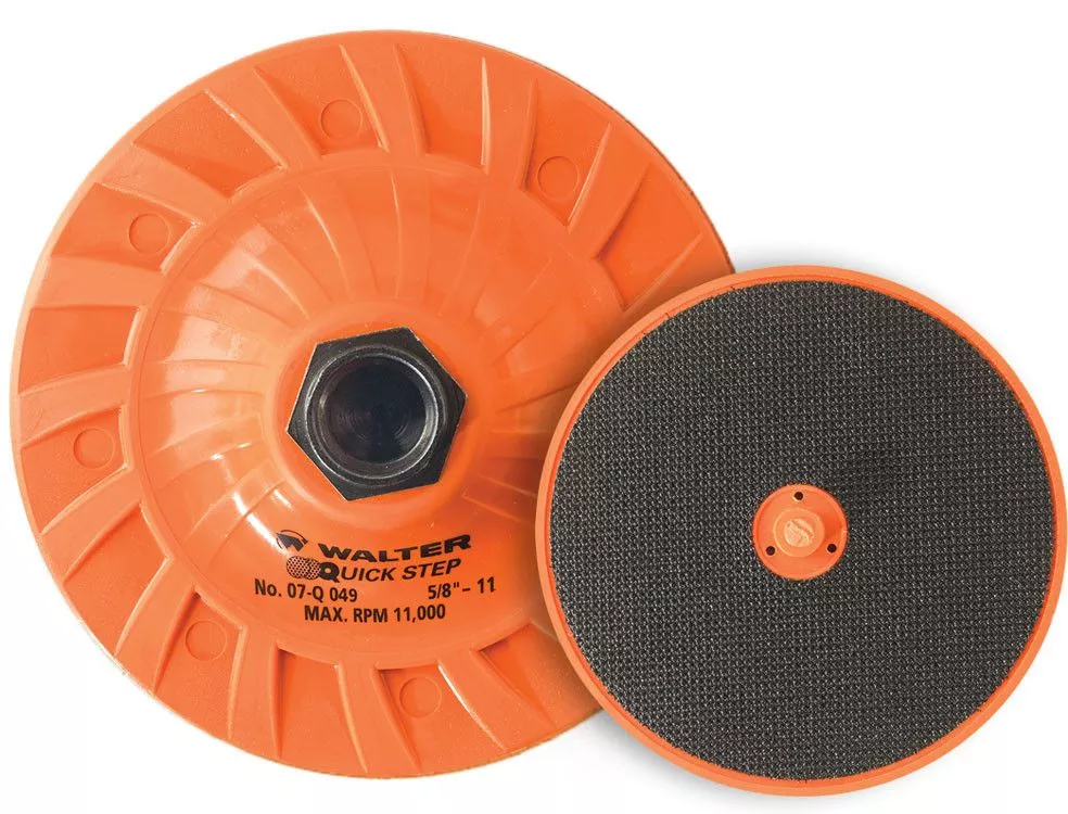 Walter 07Q064 6" x 5/8"-11" Quick-Step Backing Pad