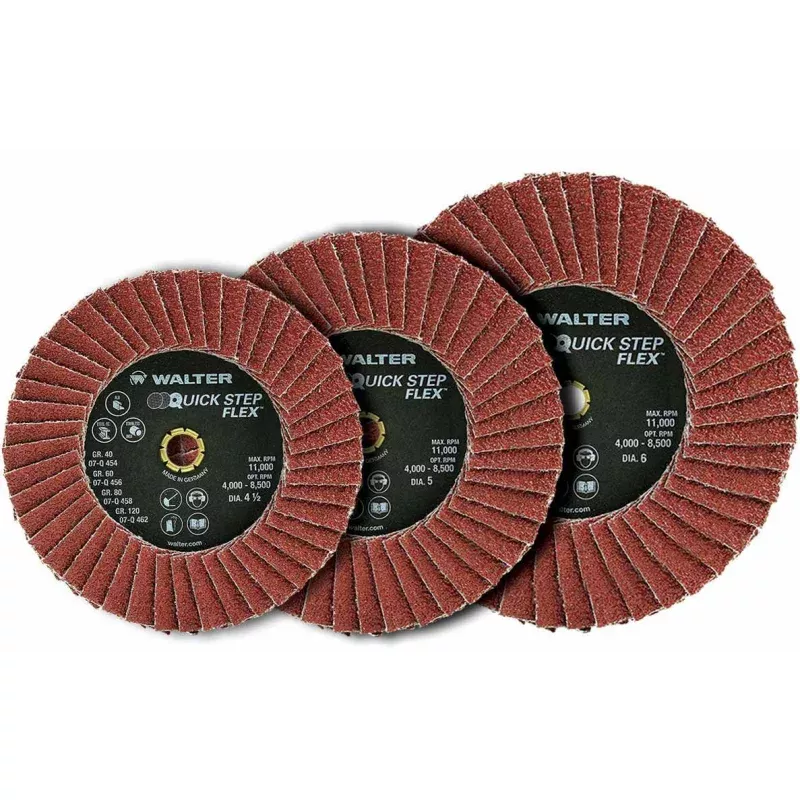 Walter 07Q456 4.5" 60 Grit Quick-Step Flex Flap Disc