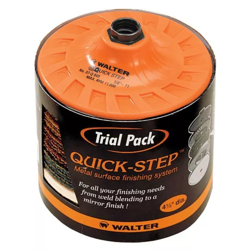 Walter 07Q953 4.5" x 5/8"-11" Quick-Step Trial Pack (1 Pack)