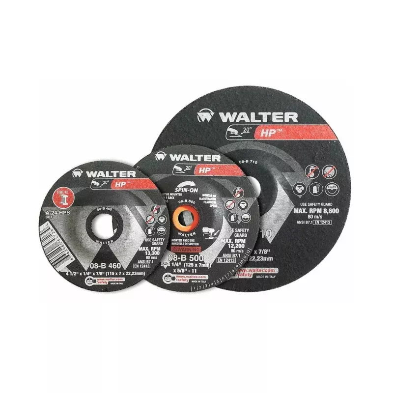 Walter 08B452 4.5" x 1/8" Spin-On HP Combo Grinding Wheel