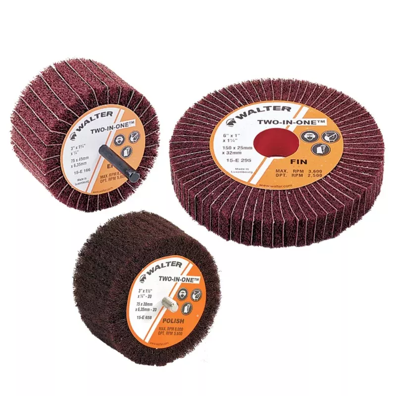 Walter 15E124 2" x 1" Fine Two-In-One Flap Wheel