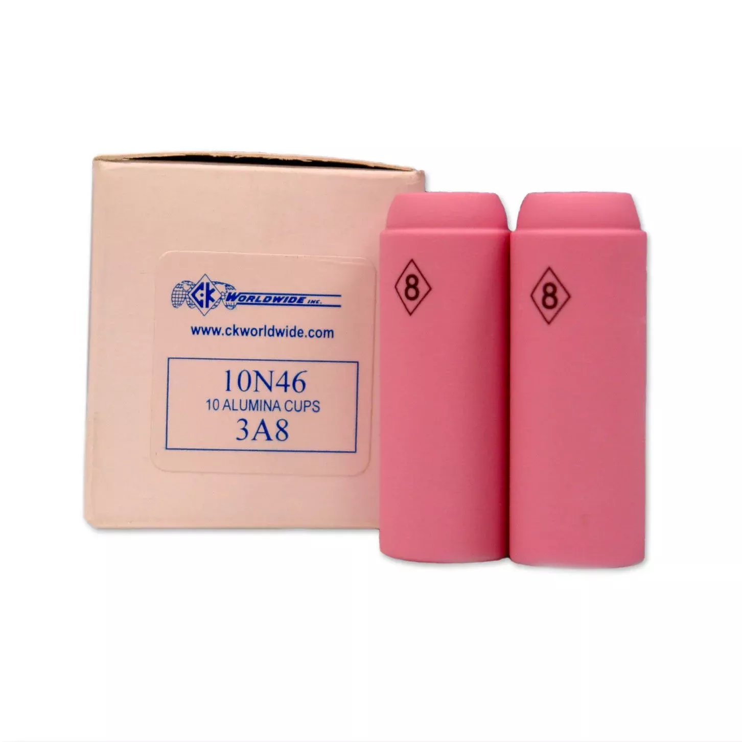 Weldmark 10N46 #8 TIG Alumina Nozzle (10 Each)