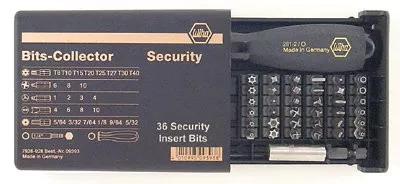 Wiha Tools 71990 39 PC. SECURITY BITS COLLECTOR SET 1 SET