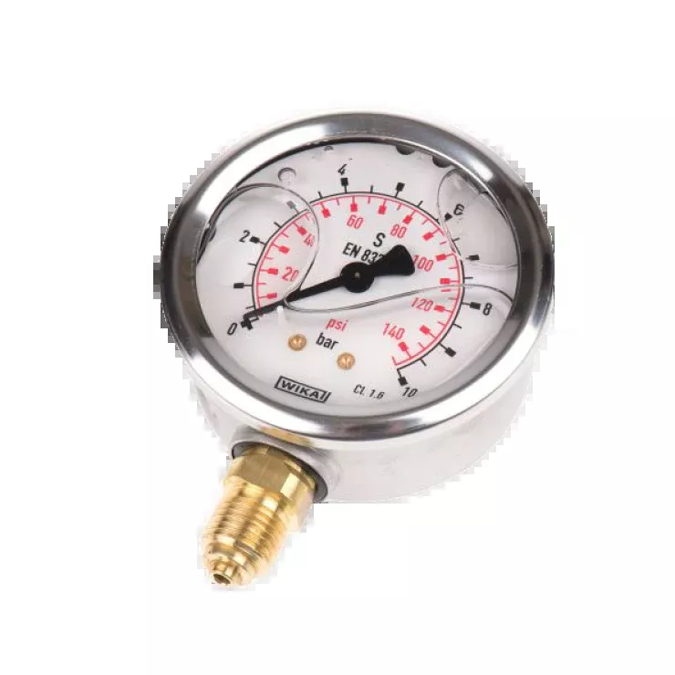 Wika 0 - 140PSI Pressure Gauge Lower Mount 63mm Diameter