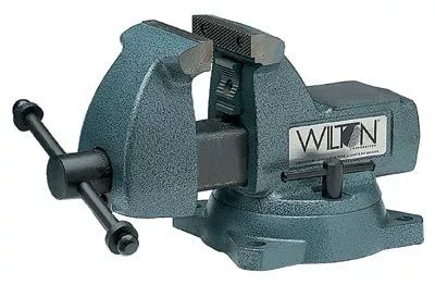 Wilton 21300 Machinists' Vises, 4 in Jaw, 3 7/16 in Throat, Swivel Base 1 EA