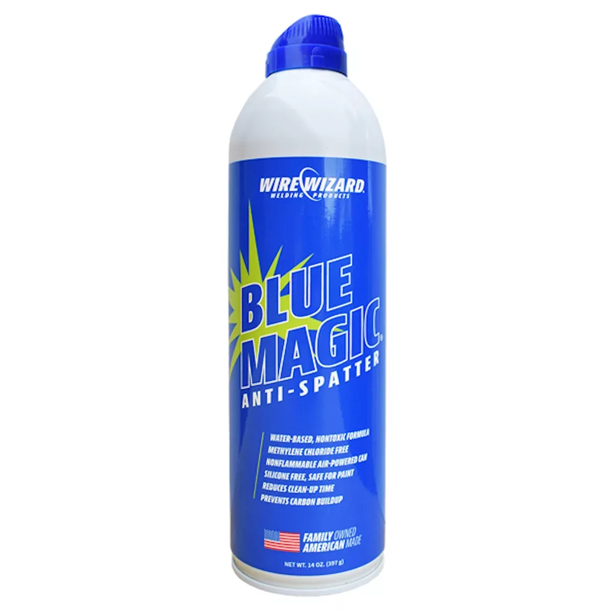 Wire Wizard Blue Magic Water Based Anti Spatter 14Oz Spray Can (EAS1000-CSC)