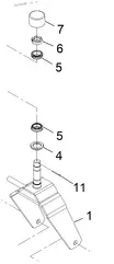 Z-Sprayer Front Caster Kit LH P/N: GGCASTERKITLH