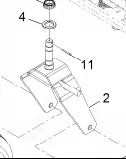 Z-Sprayer Front Wheel Caster (Right) P/N: GG135544605