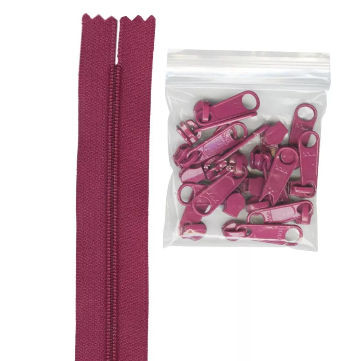 Zipper by the Yard – Wild Plum