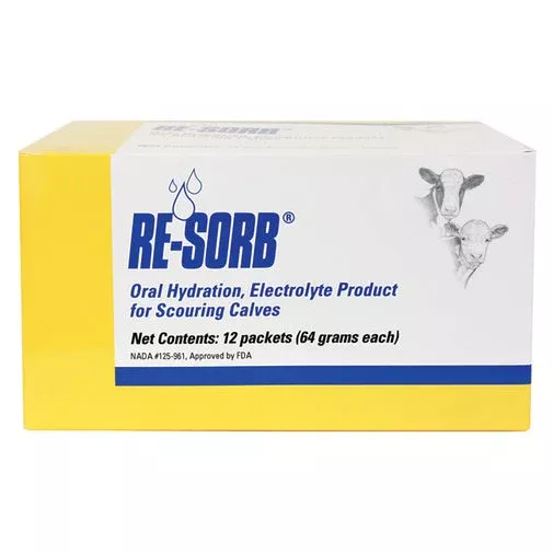 Zoetis RE-SORB Oral Hydration Electrolyte for Scouring Calves